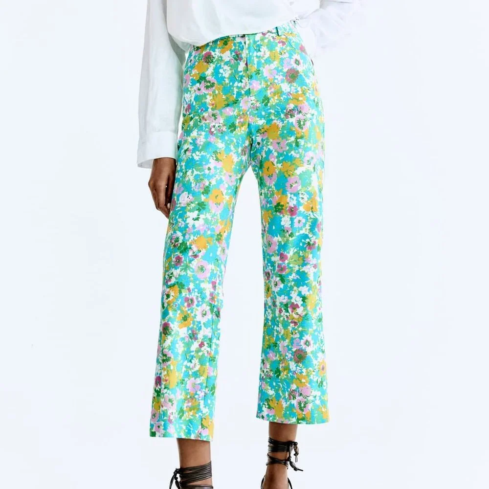 Zara printed linen